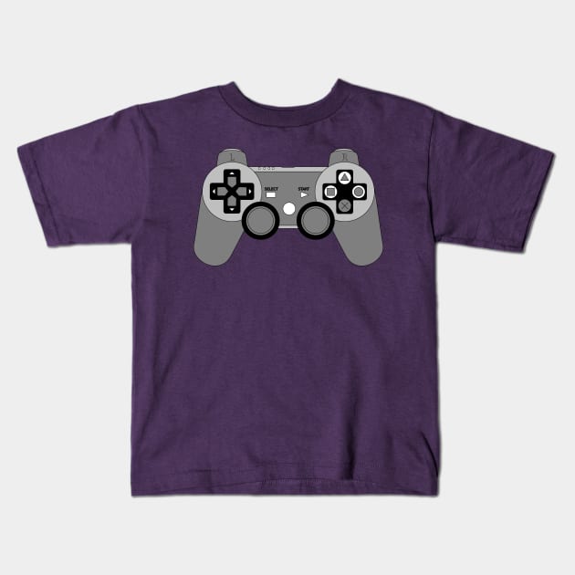 Video Game Inspired Console Playstation 3 Dualshock Gamepad Kids T-Shirt by rayrayray90